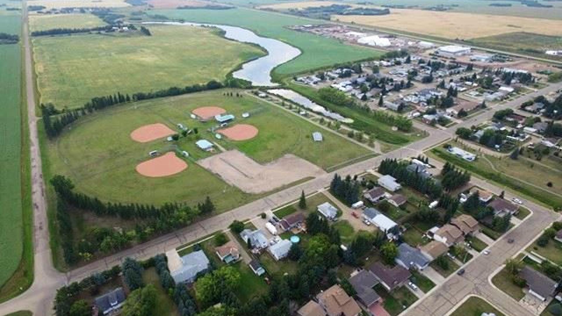 aerial view from west