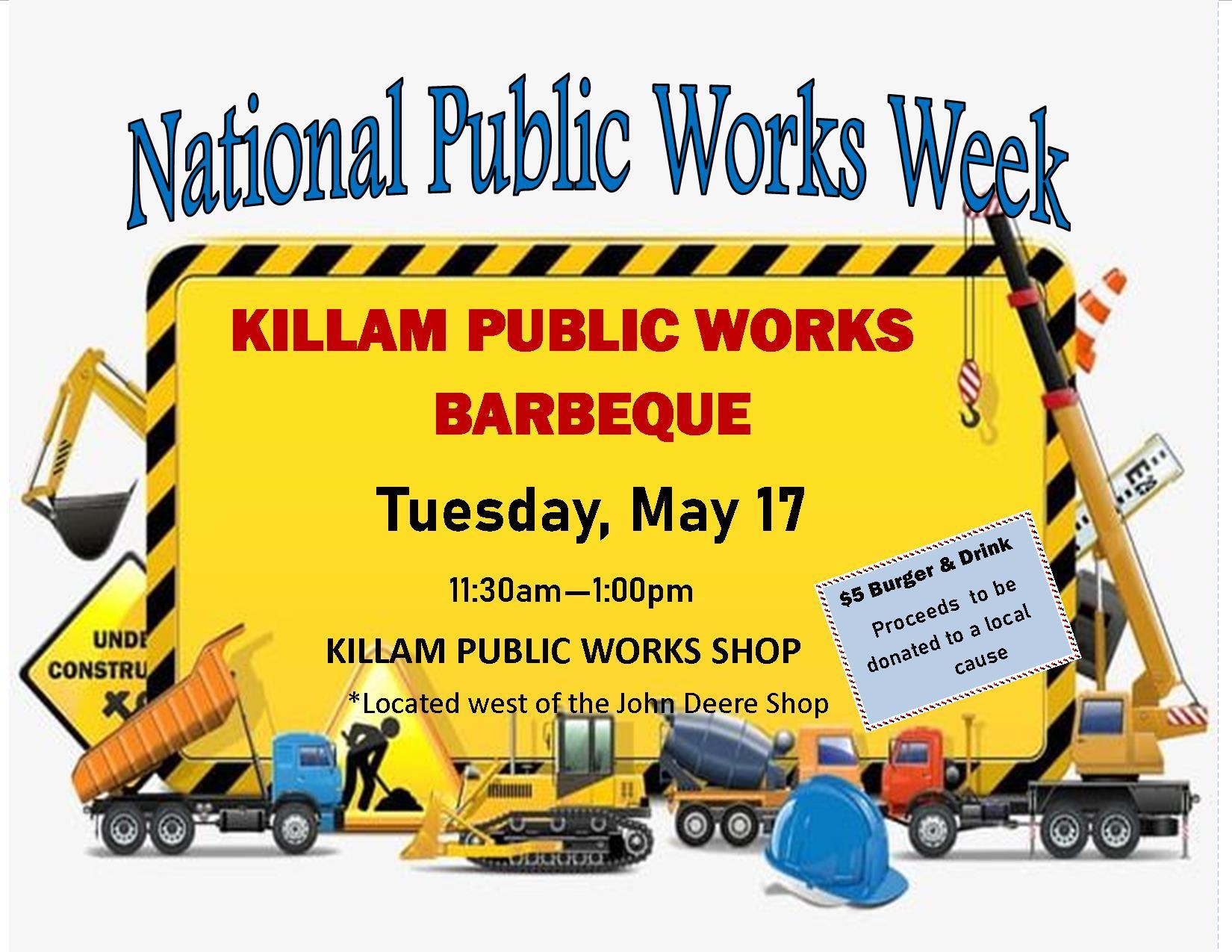 Killam Public Works Barbeque Poster